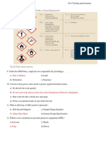 Match The Pictograms Below With The Corresponding Hazard.: A) Safe Workplace