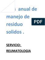 Plan Anual de Manejo de Residuo Solidos