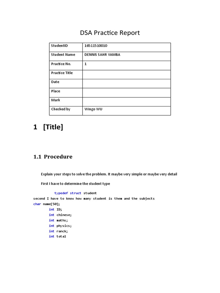 DSA Practice Report: Student Ranking Code | PDF | C++ | Computer ...