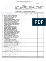 Rúbrica Autoevaluación de Español PDF
