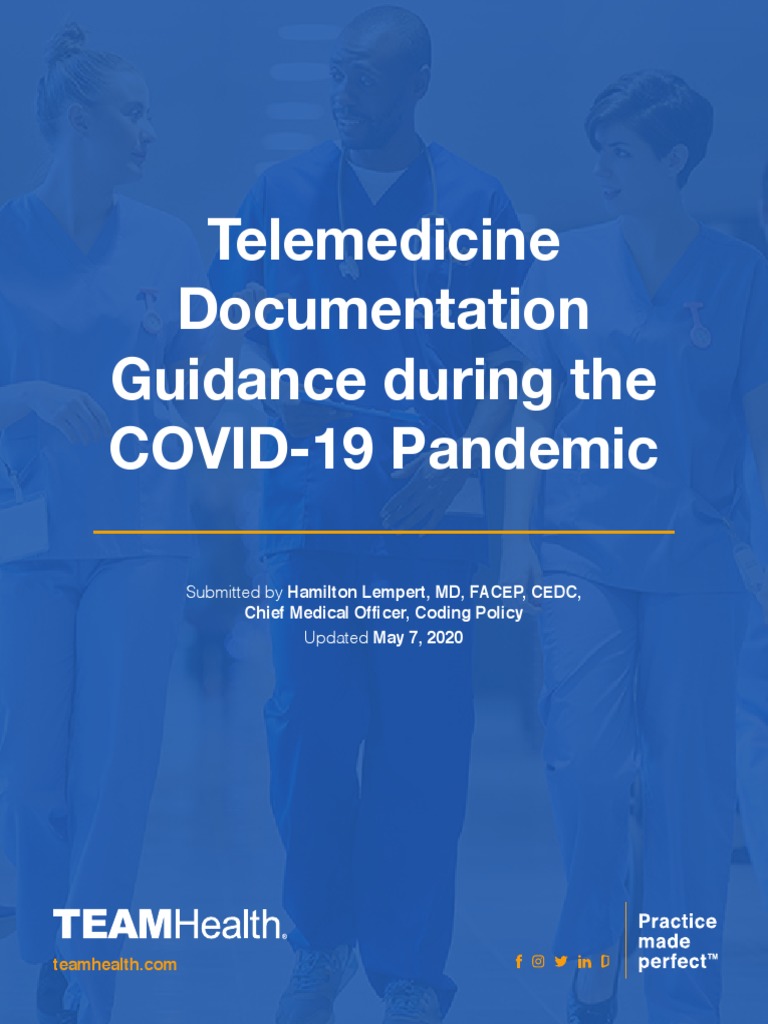 Telemedicine Documentation Guidance During The COVID19 Pandemic PDF