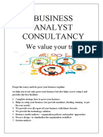 Business Analyst Consultancy: We Value Your Trust