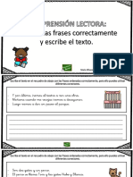 Comprension Lectora Ordenar Frases PDF