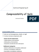 Compressibility of Soils: Geotechnical Engineering II