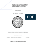 Ensayo Sobre La Economia de Guatemala