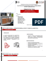 PROYECTO MULTIFAMILIAR INDEPENDIZACION Reglamento Conformidad