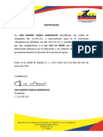 Certificado Contabilidad o Niif