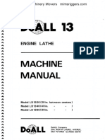 Doall 13 Engine Lathe Machine Manual 20140205