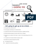 Grammar worksheet - future plans with "going to