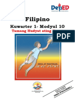 Kwarter 1 - Modyul 10 - Tamang Hudyat Ating Ilapat PDF