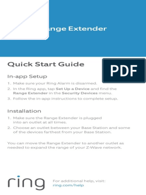 Setting up and Using Ring Alarm Range Extender