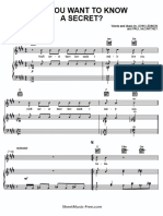 Do You Want To Know A Secret Sheet Music PDF The Beatles PDF