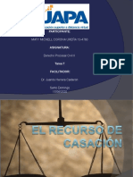 RECURSO DE CASACIÓN Tarea 7 Der Proc Civil 2
