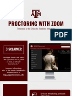 Proctoring With Zoom: Presented by The Office For Academic Innovation