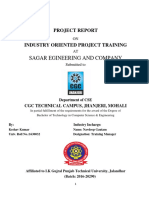 Industrial Report of Sagar and Engineering Company (Mech Final Year Report 8-Sem)
