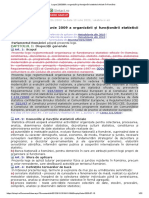 Legea 226 - 2009 A Organizării Şi Funcţionării Statisticii Oficiale În România PDF