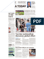 Usa Today: Vaccine Nationalism Threatens Global Effort