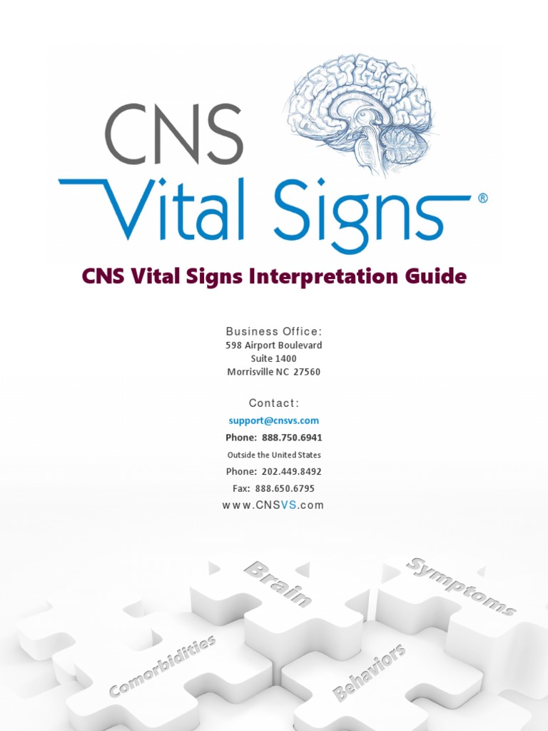 CNS Vital Signs Interpretation Guide: Business Office | PDF | Attention ...