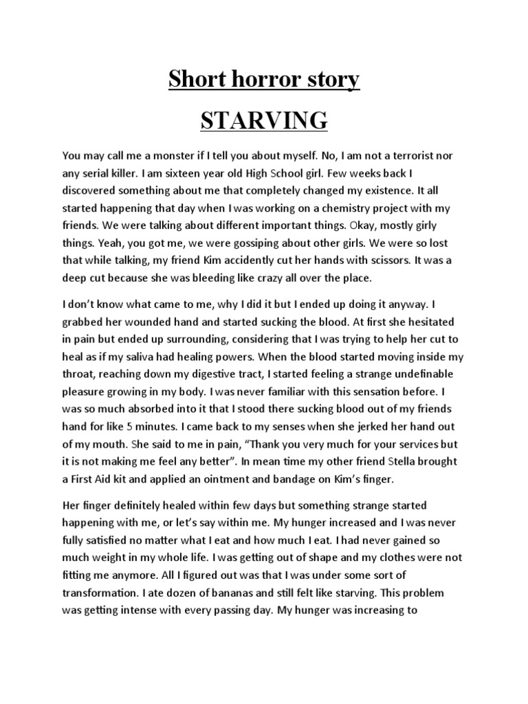 Short Horror Story PDF