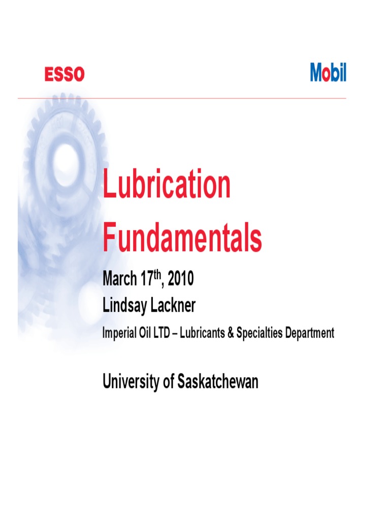 PDF Mobil Lubrication Fundamentals by Lindsay Lackner PDF Viscosity
