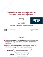 Object-Process Management To Aircraft Data Management: Briefing