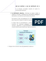 Qué Se Entiende Por Planificar y Que Por Planificación de La Educación