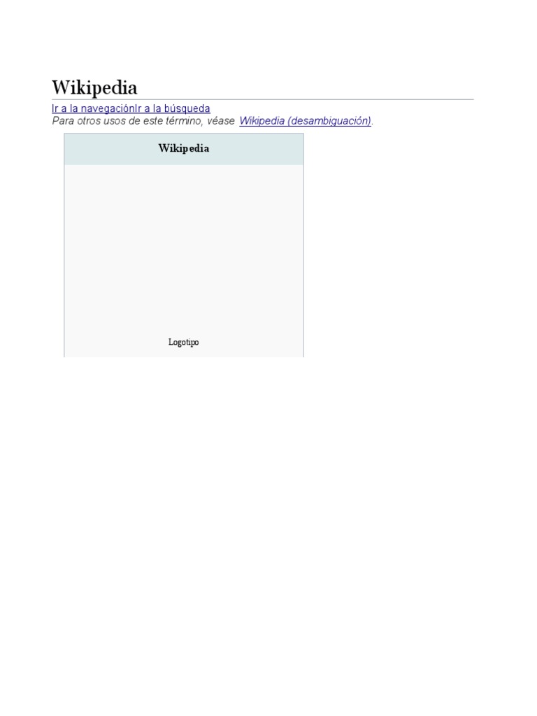 Wikipedia: Enciclopedia libre y colaborativa | PDF | Wikipedia ...