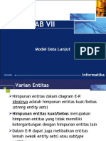 Model Data Lanjut