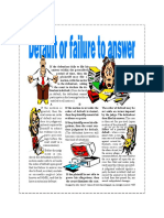 Default or Failure To Answer PDF