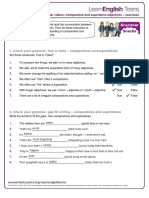 Check Your Grammar: True or False - Comparatives and Superlatives