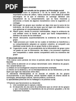 RESUMEN El Estudio de Los Grupos