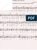 Partitura - Conheço um coração