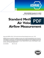 Standard Methods For Air Velocity and Airflow Measurement
