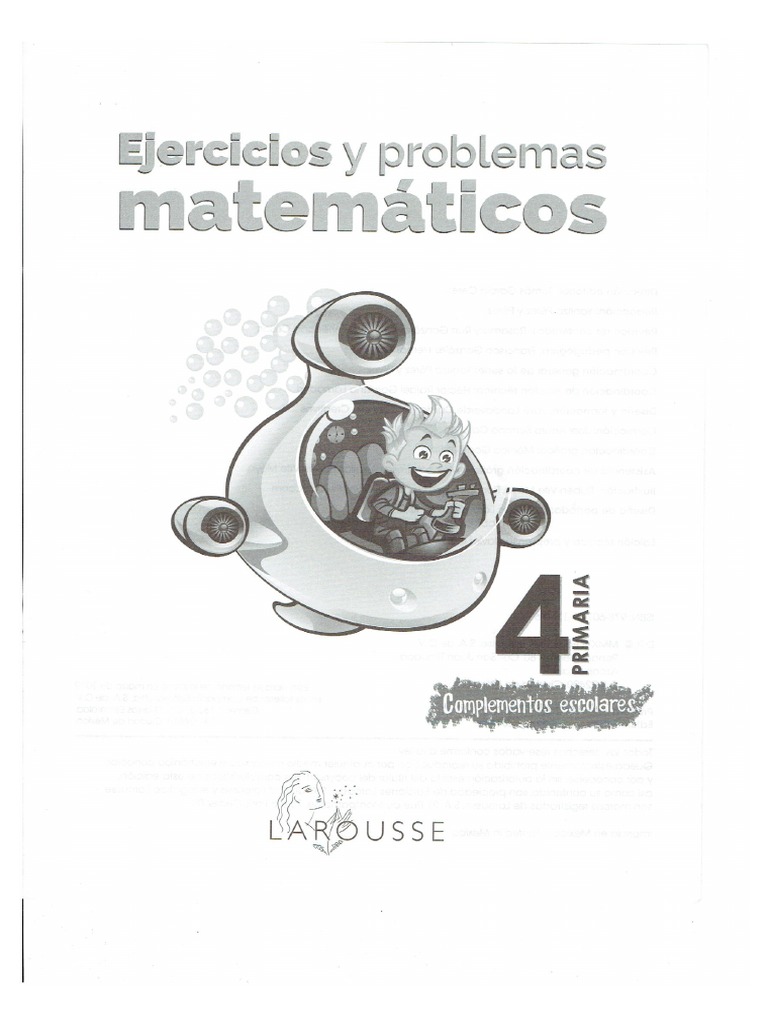 Ejercicios y Problemas Matemáticos 4to. Grado Larousse PDF | PDF