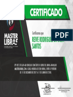 Certificado Master Libras PDF