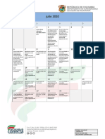 Proyección Actividades Julio