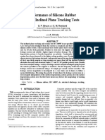 Performance of Silicone Rubber in DC Inclined Plane Tracking Tests