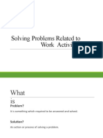 Solving Problems Related To Work Activities