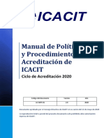 Manual de Políticas y Procedimientos de Acreditación