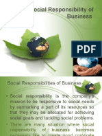 Social Responsibility of Business