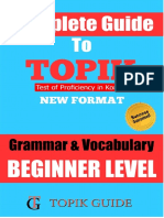 TOPIK Grammar _ Vocabulary Beginner Level
