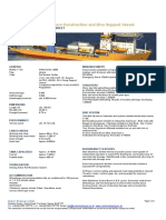 DP3 Multi-Purpose Offshore Construction and Dive Support Vessel
