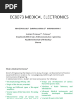 EC8073 MEDICAL ELECTRONICS_1 BY umw