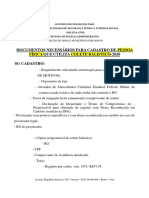 Documentos Pessoa Física Colete.