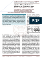 An Investigation of Mongolian National Cultural Values Using The Hofstede 6 D Model