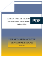 Aklan Valley High School: Library - Media Center Development Plan