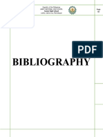 Bibliography: Republic of The Philippines Landy National High School Landy, Santa Cruz, Marinduque