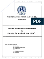 Plan Teacher Development & Academic Year