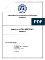 Template of A Proposal For An Educational Trip.