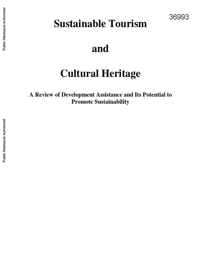 Sustainable Tourism & Cultural Heritage Review | PDF | Tourism ...